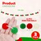 3 Pack Christmas Pom Poms Garland, 7Ft Each, String Banner Felt Ball Garland in Red, White, Green, Colorful Pom Pom Balls for Christmas Tree, Mantel, Staircase, Ornament Home/Room Decor